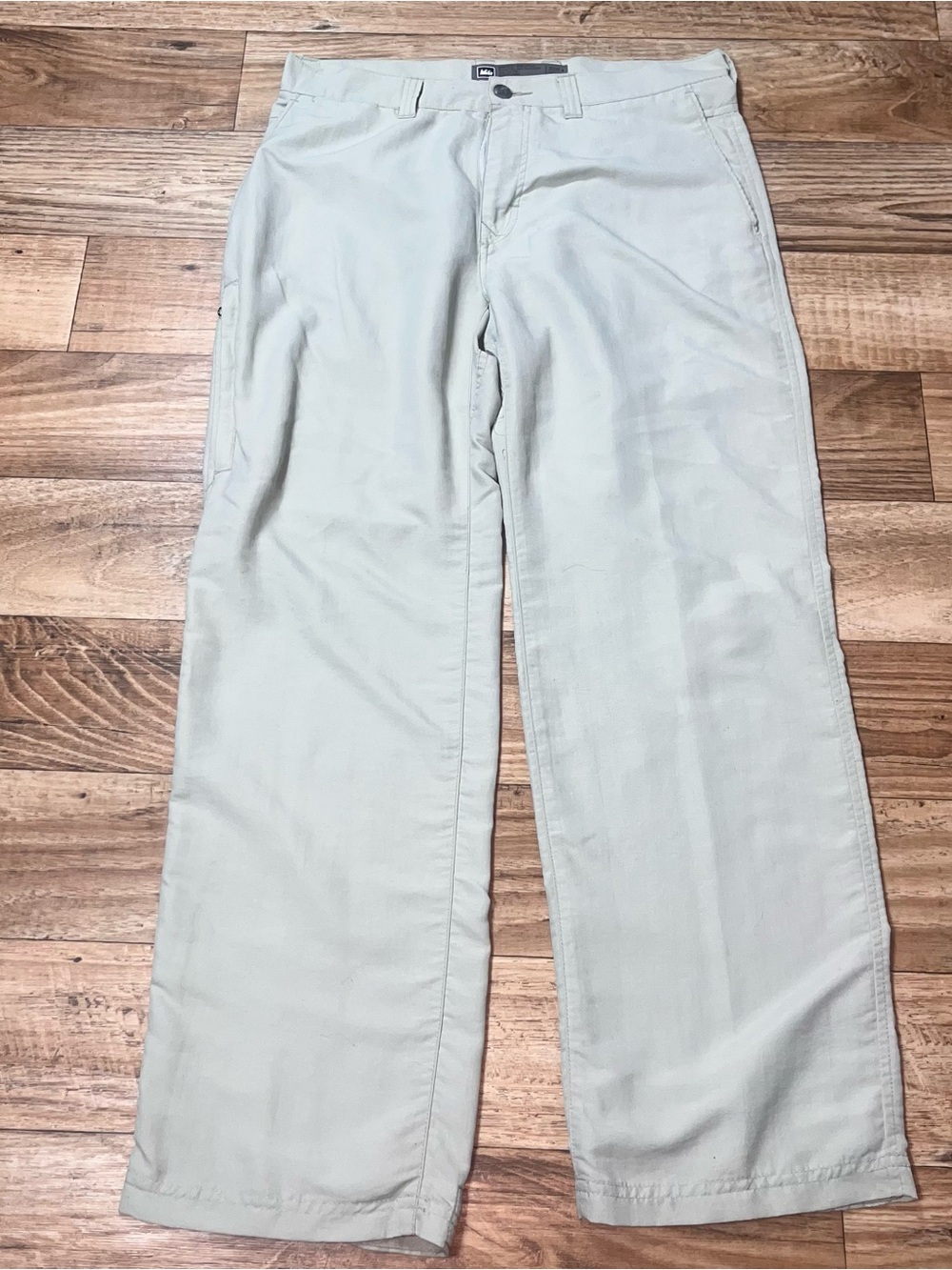 REI Men Pants 32x30 White Hidden Pockets Chino Hiking Outdoors Nylon Active